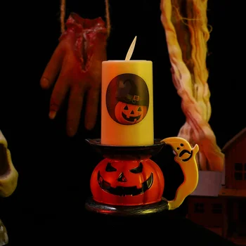 

3pcs Durable Decorative Lightweight Candle Lamp Candle Light Halloween Props Party Birthday