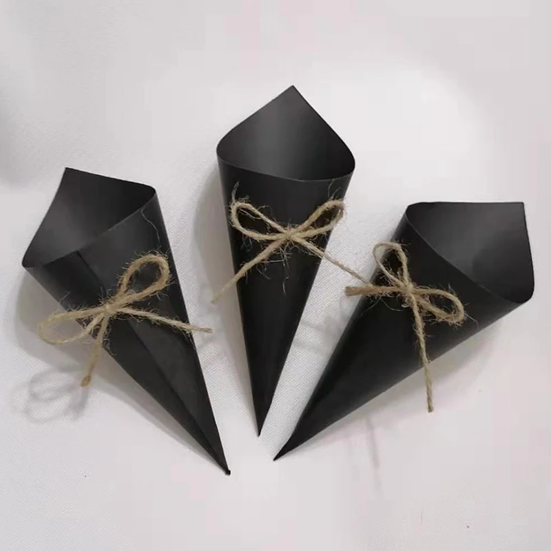 10 шт. свадебные конфетти из пеньковой веревки конфетные лепестки конус