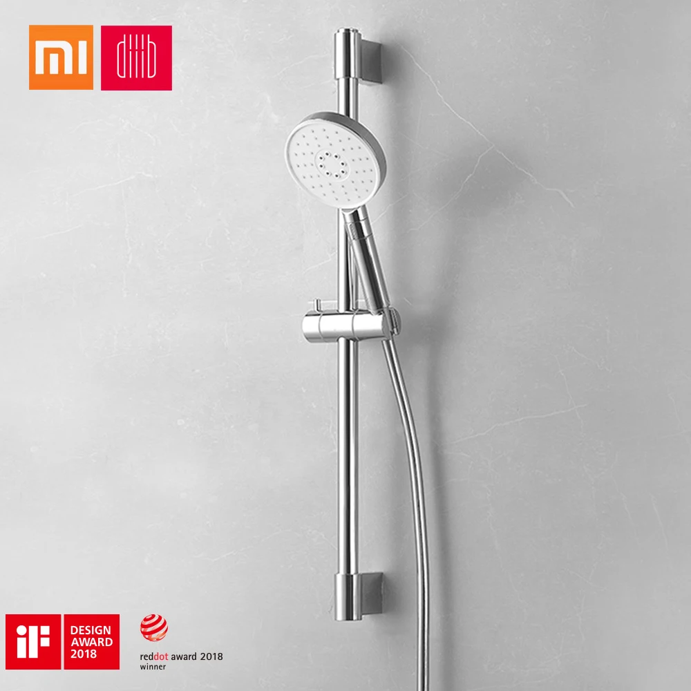 Xiaomi mijia ручной душевой шланг, набор подъемных стержней 3 в 1, 360 градусов, 120 мм, 53 отверстия для воды с ПВХ, мощный массажный душ, умный дом