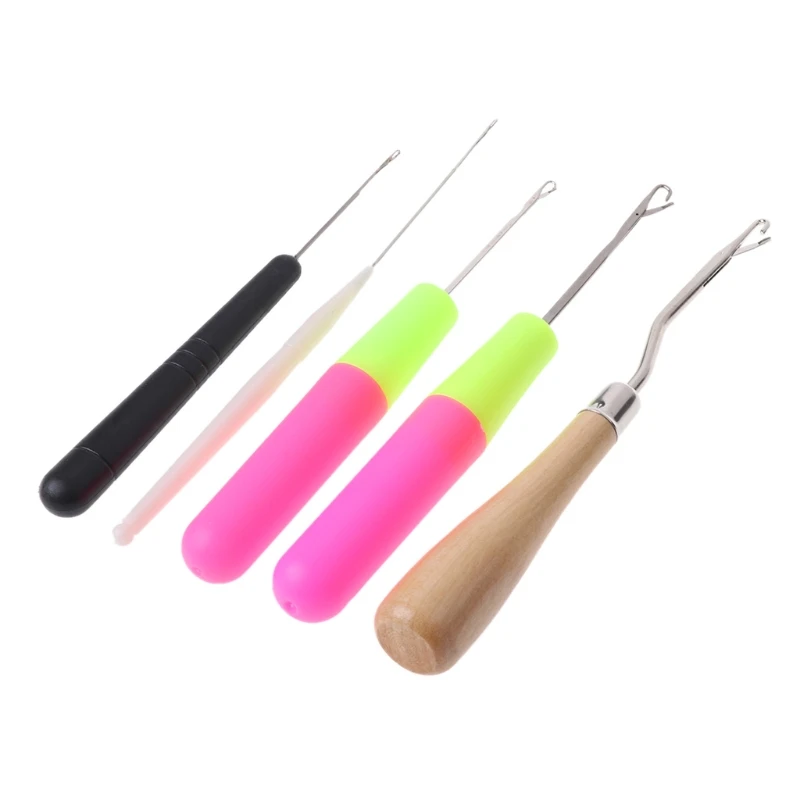 Прямая поставка 5 шт./компл. Пластик иглы для вязания крючком плетение крюк с