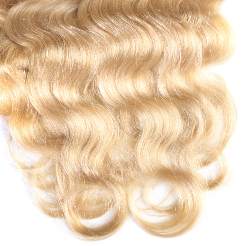 Полноголовые бразильские волосы Remy #60 блонд 12 ” 24” с зажимом для наращивания