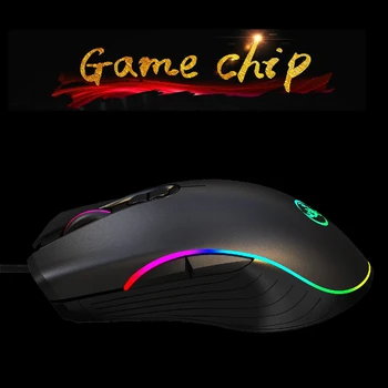 

A867 Gaming Mouse 6400DPI 4-level Adjustable Mice Gamer LED Color Mouse for PC Pro Game