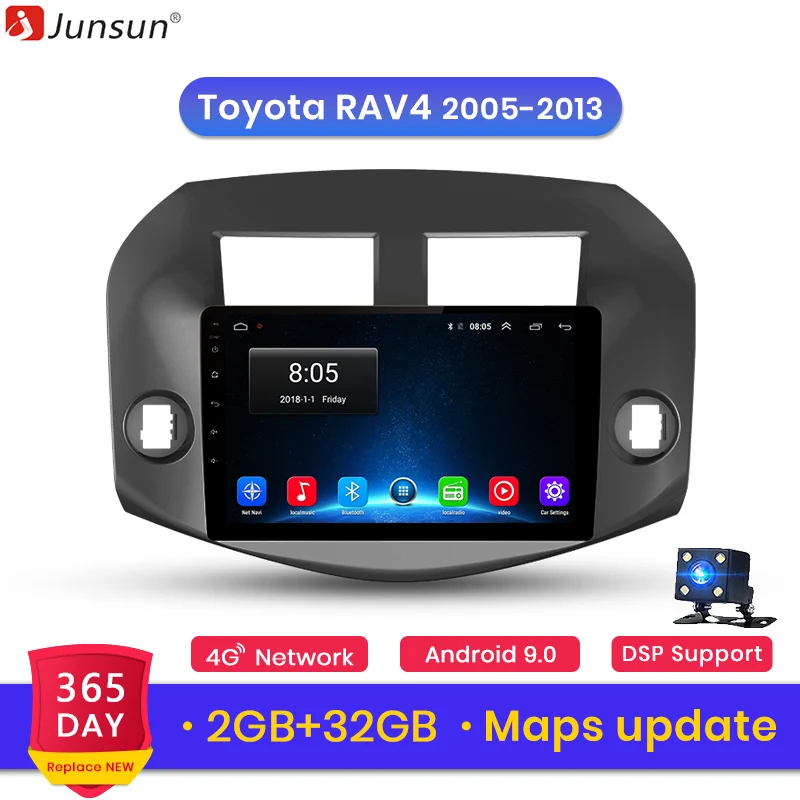 

Junsun V1 2G + 32G Android 9.0 For Toyota RAV4 2005 - 2007- 2013 Car Radio Multimedia Video Player Navigation GPS 2 din dvd