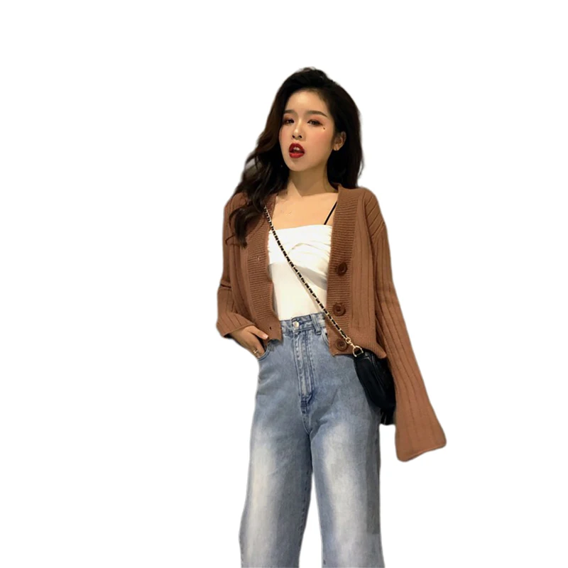 Najtaniej Damski sweter jesienno zimowy sweter damski z długim rękawem bluzki z dzianiny Pull Femme