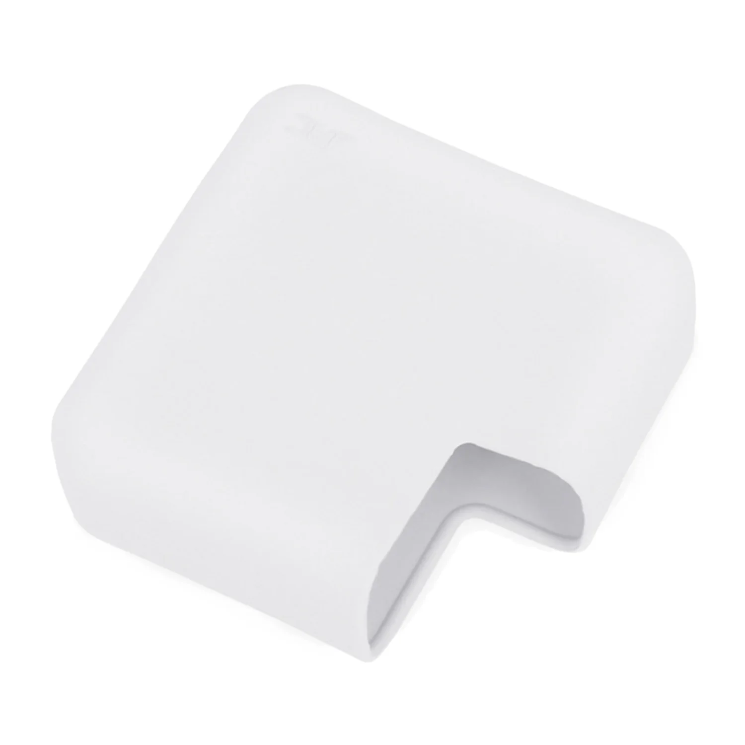 Besegad Силиконовая защита зарядного устройства чехол Крышка рукава для Apple MacBook Mac Book Pro retina 13 дюймов ноутбук адаптер Coque - Цвет: White