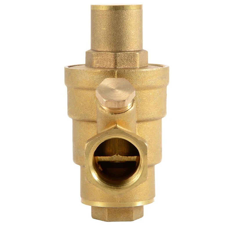 DN15 1/2 дюймов Латунь Снижение давления воды поддерживающие клапаны регулятор регулируемые предохранительные клапаны с манометром