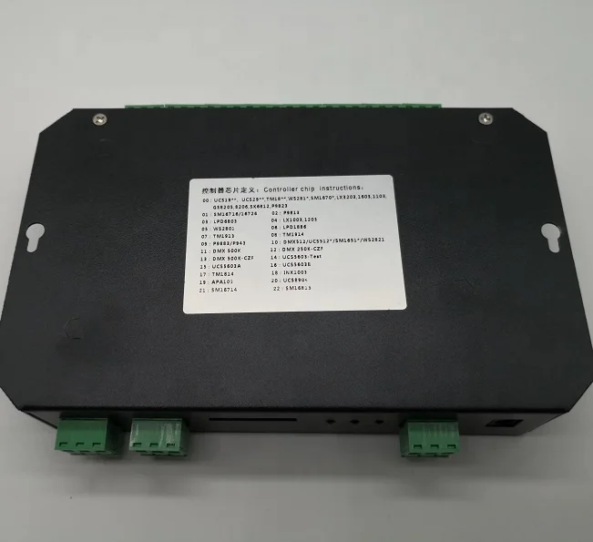 Led SPI K-8000CK controller support more channel SD card program LEDedit IC LPD6803,TM1809,WS2801,WS2811,TLS3001,UCS1903