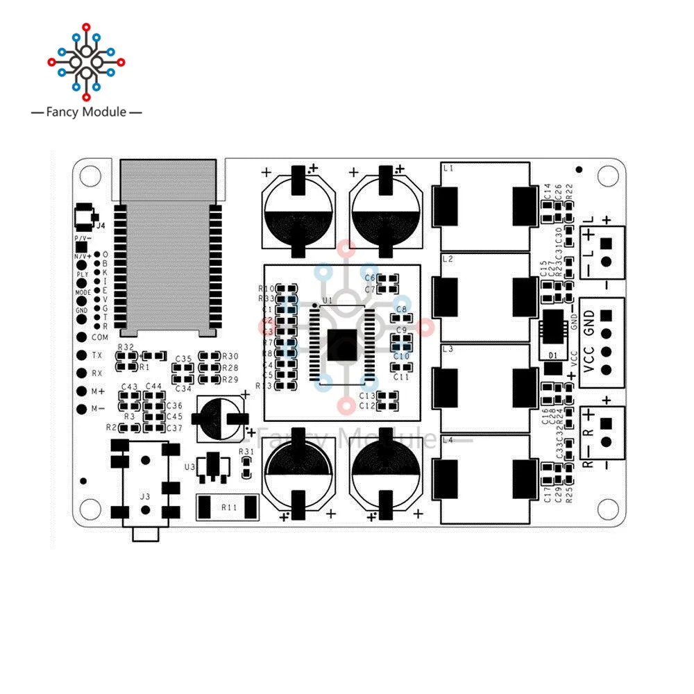 Diymore Bluetooth 5,0 Модуль приемника TPA3118 усилитель аудио стереоплата 2x30 Вт/20 Вт с AUX аудио вход