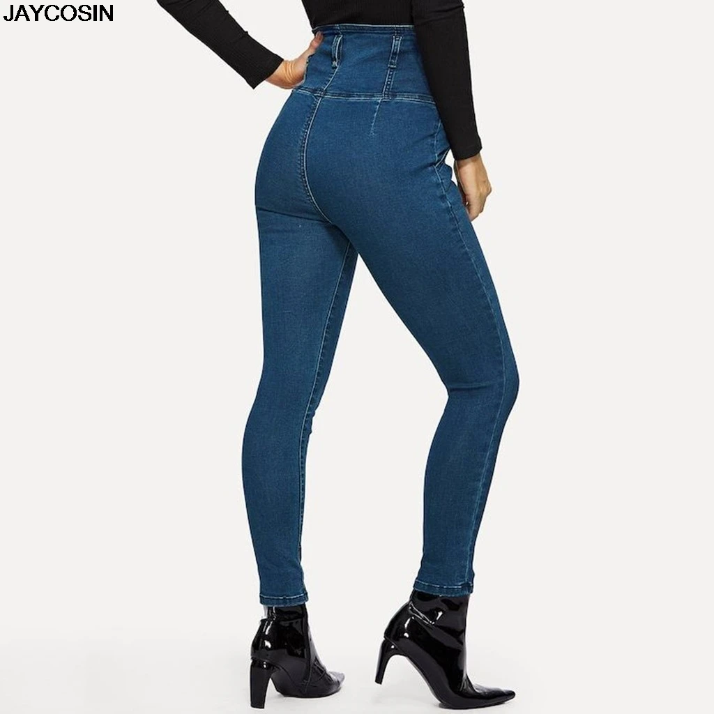JAYCOSIN JESNSFashion женские Стрейчевые джинсы с низкой талией, Стрейчевые тонкие сексуальные узкие брюки, джинсы карандаш длиной размера плюс 1212