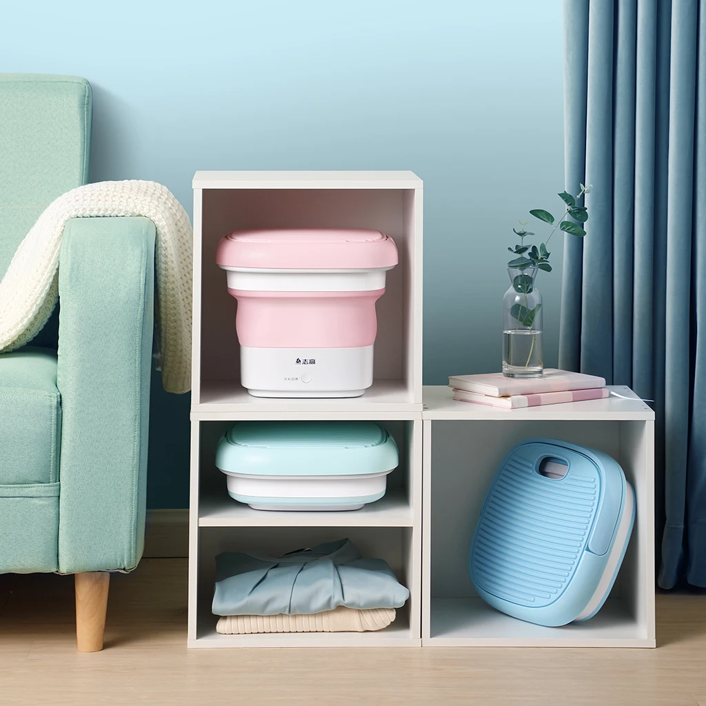 Plastic Electric Mini Household Washing Machine Foldable Portable Travel Laundry Machine