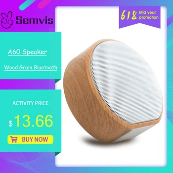

A60 Wood Grain Bluetooth Speaker Support TF Card Aux Audio In Hands Free Call Portable Speaker Mini Subwoofer Wireless Speaker