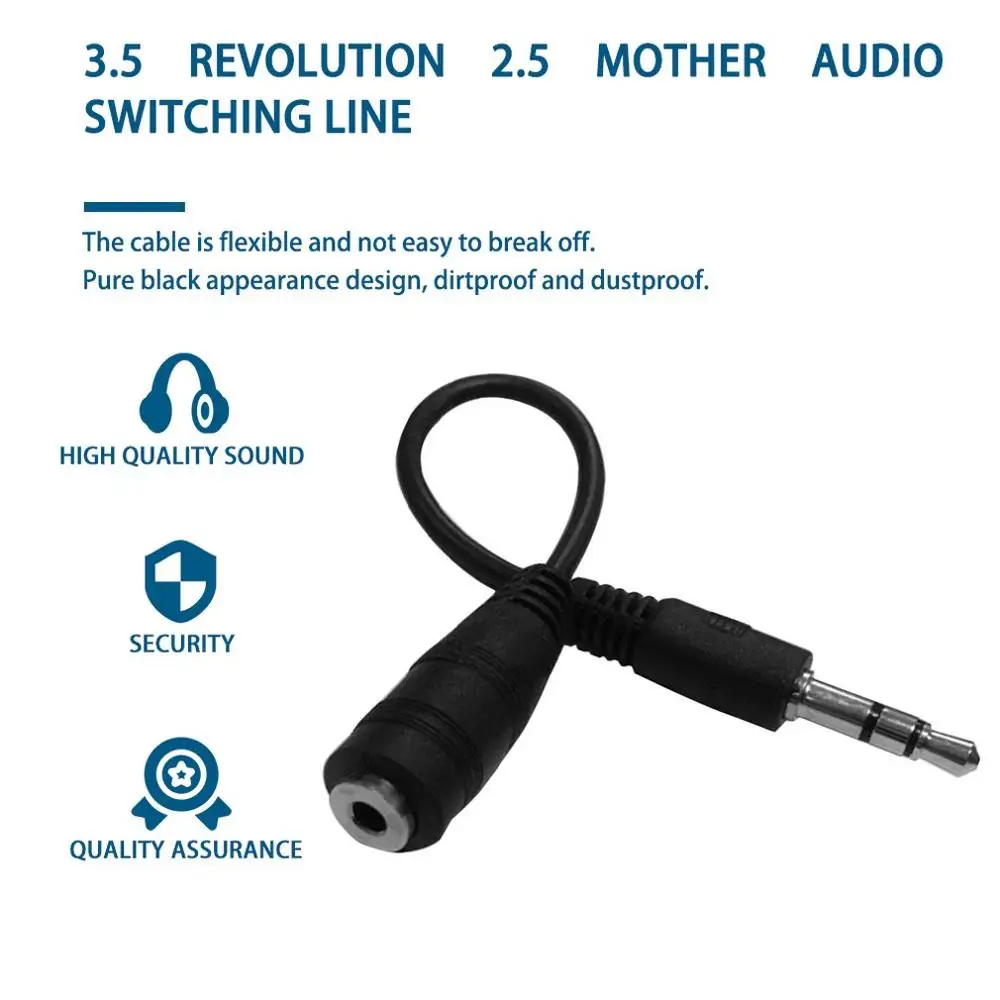3.5 Male To 2.5 Female Audio Adapter Cable For Xbox One Stereo Chat Controller Adapter Cable For Turtle Beach Gaming Headset
