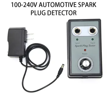 

100-240V Automotive Spark Plug Detector Dual Hole Car Spark Plug Tester Ignition Plug Analyzer Diagnostic Tool Code Readers Scan