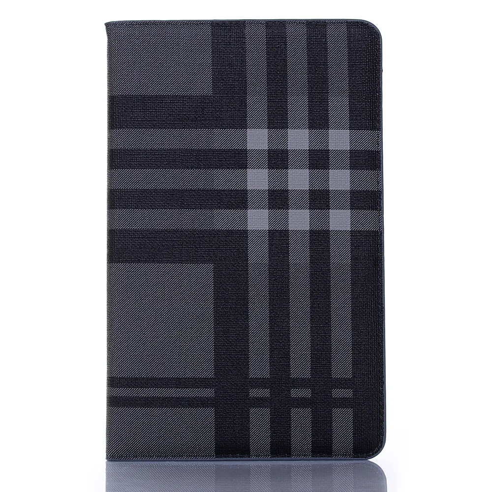 50pcs/lot Plaid cards+photo frame stand leather covers case for Samsung Galaxy Tab A 8.0 T290 T295 protective cover case