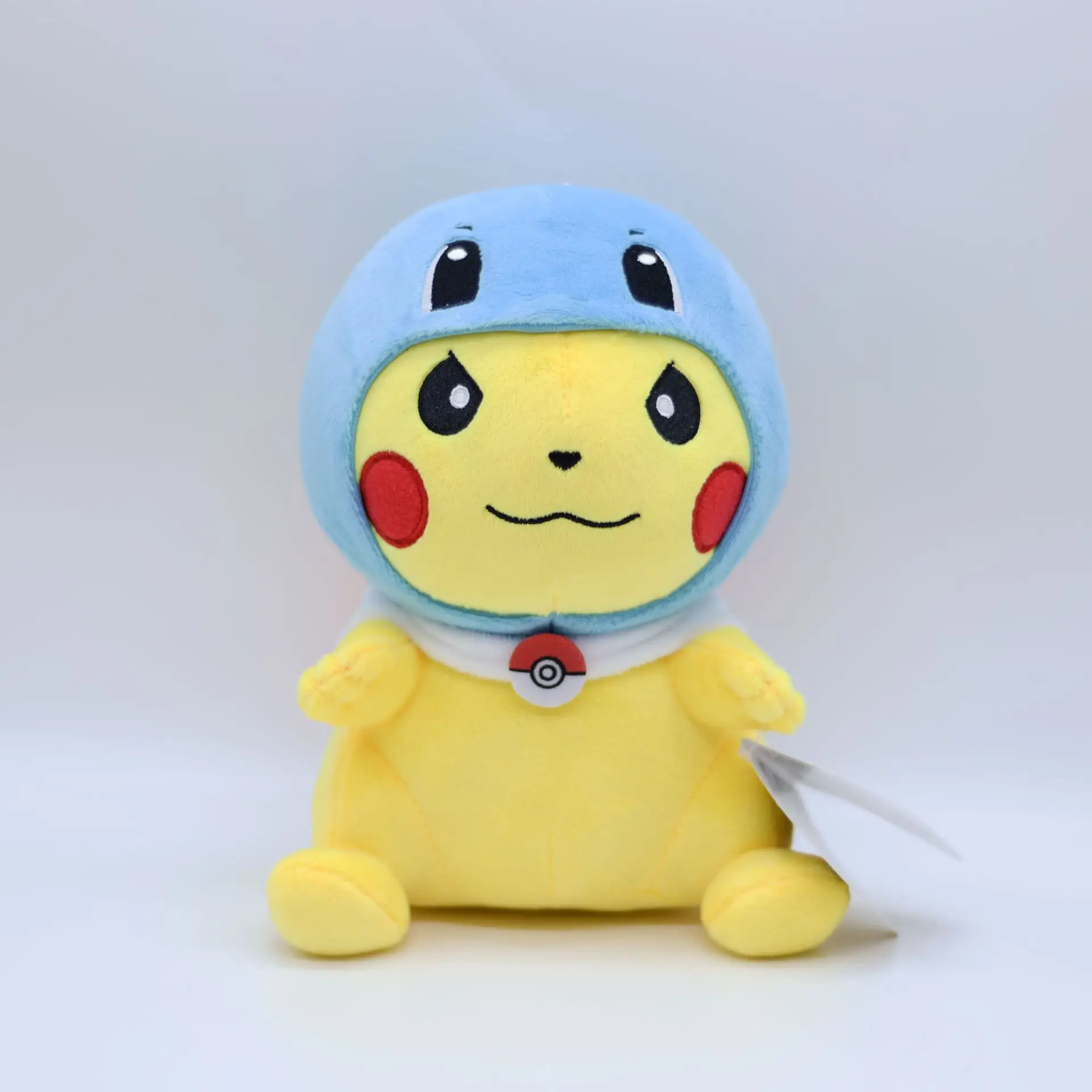 22 см Poke Pikachu с накидкой Косплей Charmander Squirtle Bulbasaur Psyduck Мягкая Плюшевая Кукла ИГРУШКА Catcher кукла детский подарок TFA3280