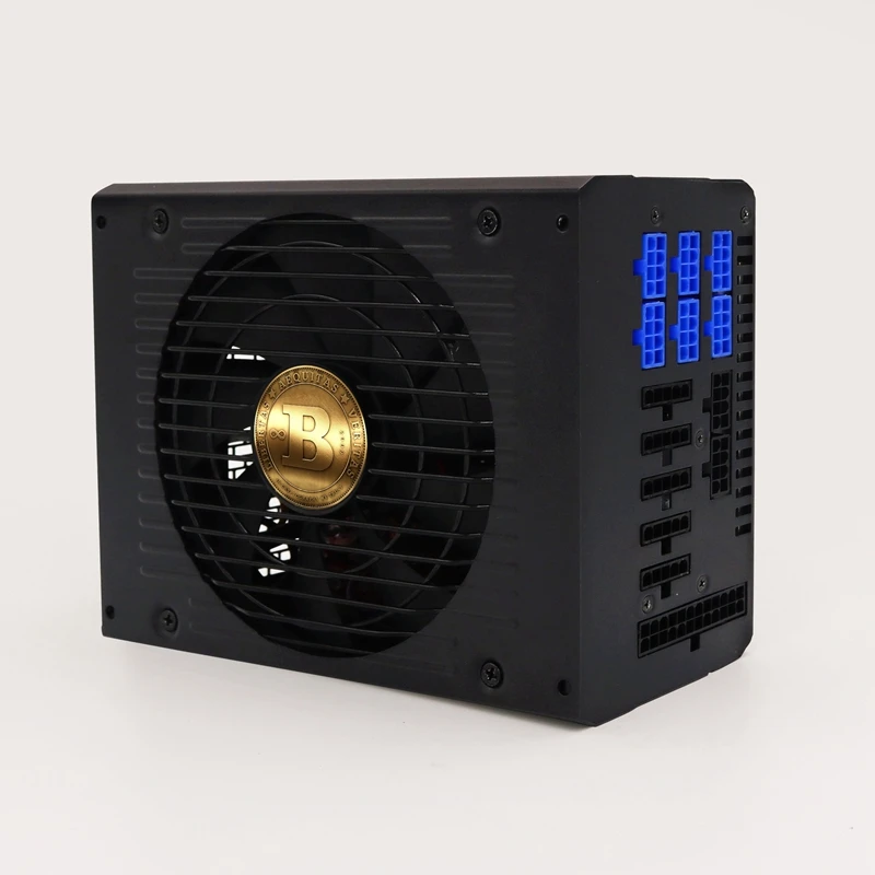 PC блок питания 1600 Вт настоящий криптовалюта Биткойн PSU ETH Майнинг Машина источник