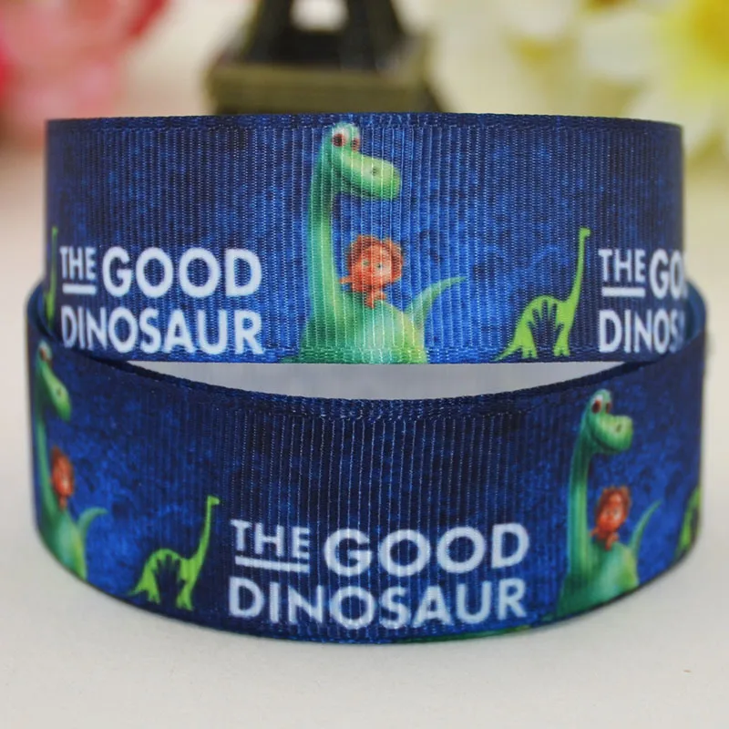 7/8'' 22mm 1&quot 25mm 1-1/2&quot 38mm 3&quot 75mm The Good Dinosaur Cartoon Printed grosgrain ribbon party decoration 10 Yards X-02399 |