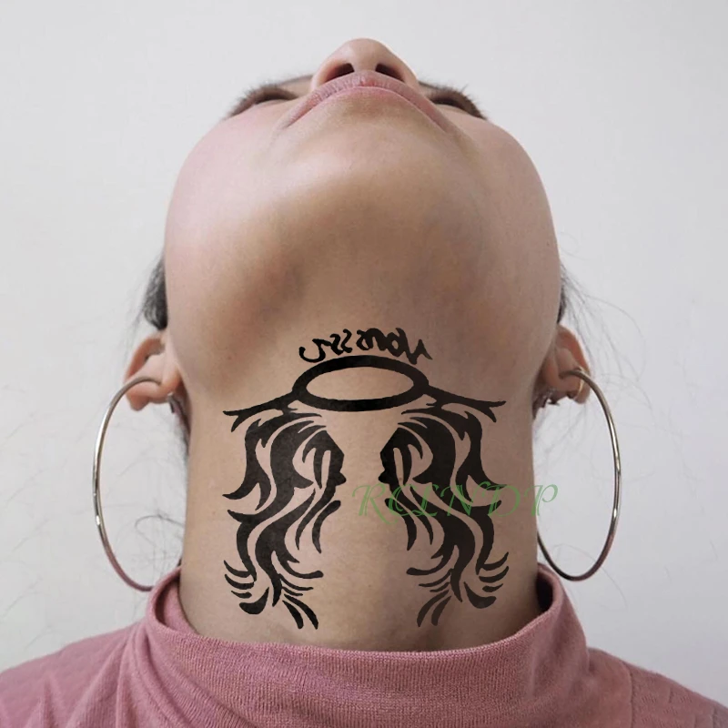 防水一時的なタトゥーステッカーのボディクラウン部族トーテム偽タトゥーステッカーフラッシュタトゥーバック用メンズ レディース ガール Temporary Tattoos Aliexpress