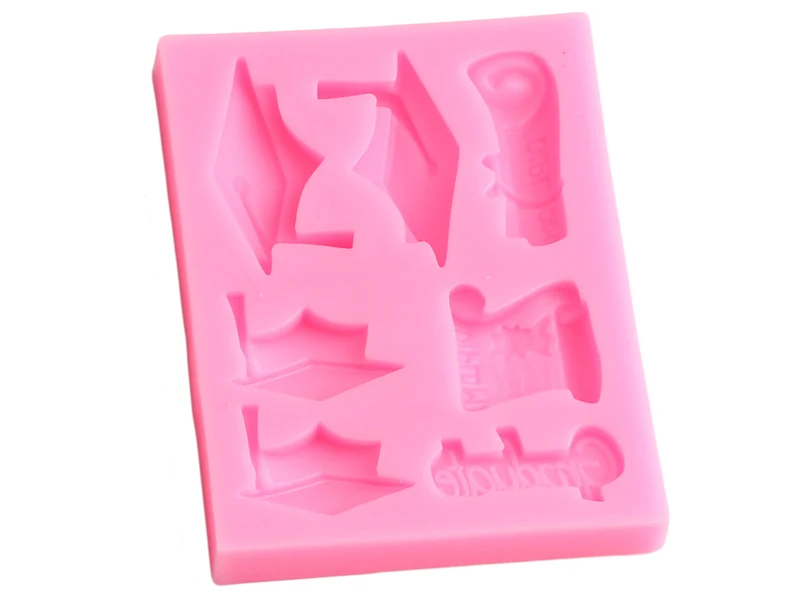 Sugarcraft выпускные силиконовые формы помадка для кекса инструменты для украшения торта конфеты полимер форма для шоколада формы для мастики