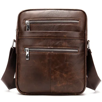 

Business Genuine Leather Bag Male Bags Cowhide Men Crossbody Bags Men's Travel Shoulder Bags Tote Laptop Briefcases Handbag