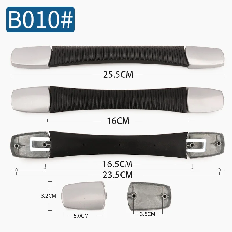B010 Ручка для багажа ручка для чемодана оборудование аксессуары фиксатор кронштейн ремонт эластичный пояс для переноски сменная ручка - Цвет: B010