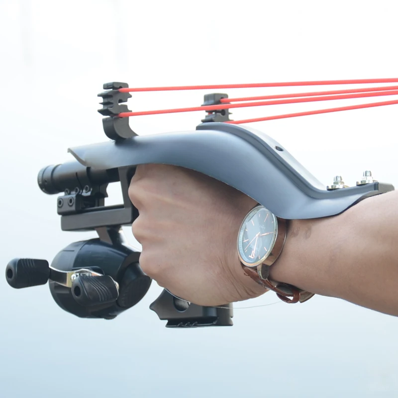 1 компл. Катапульта стрельба из лука слинг лук Рыбалка Охота Рогатка Bowfishing Дартс катушка стрела для наружной съемки рыболовные аксессуары