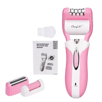 

3 In 1 Rechargeable Women Shaver Razor Epilator Shaving Hair Removal Female Body Depilator Electric Foot Care Pedicure Machine