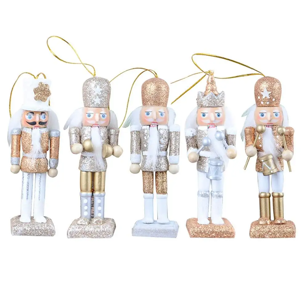 

Vintage Handcraft Puppet Wooden Nutcracker Doll Soldier Home Party Decoration Ornaments Christmas Gifts Decorative Pendant