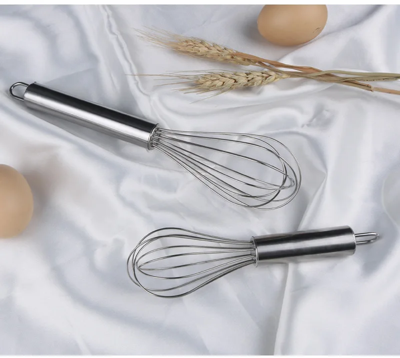 Hot 681012 Inch Stainless Steel Egg Stirring Balloon Whisk Manual Egg Beater Mixer Kitchen Baking Utensil Cream Butter Whisk06