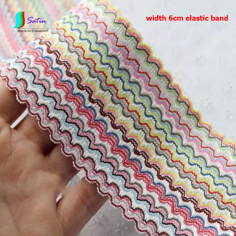 Эластичная лента в богемном стиле с цветными волнистыми узорами аксессуары для