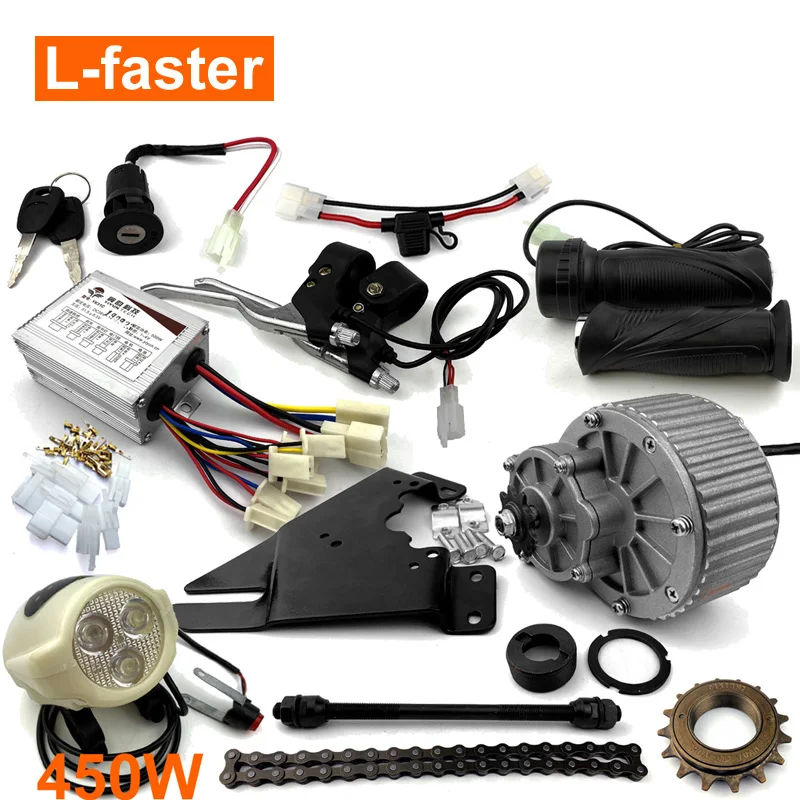 24v36v 450w kit de motor elétrico scooter elétrico da bicicleta