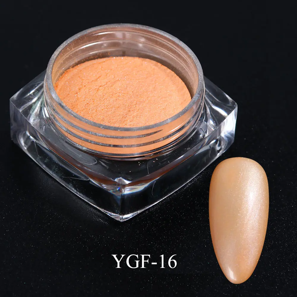 YGF-16 Порошок неонового пигмента для ногтей ультра тонкий блеск для украшения ногтей флуоресцентные цвета пыль Блестки Дизайн Маникюр TRYGF11-33 - Цвет: YGF-16