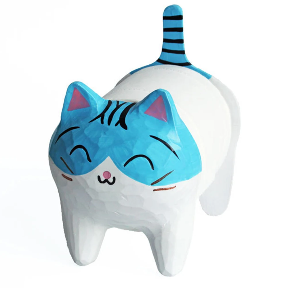 

Toilet Kitchen Decoration Bathroom Detachable Craft Storage Roll Paper Holder Organizer Wood Cat Shape Rack Home Accessories