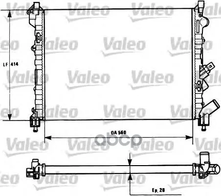 Радиатор охлаждения двигателя Valeo арт. 731128 | Автомобили и мотоциклы
