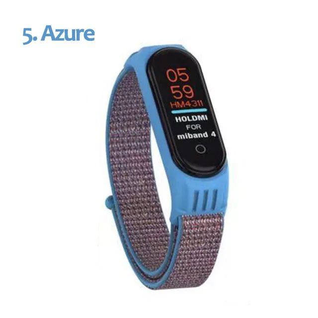 Нейлоновый ремешок для xiaomi mi band 4 ремешок браслет NFC умные часы замена xiaomi mi band 3 цветной Ремешок Браслет против потери - Цвет ремешка: 5