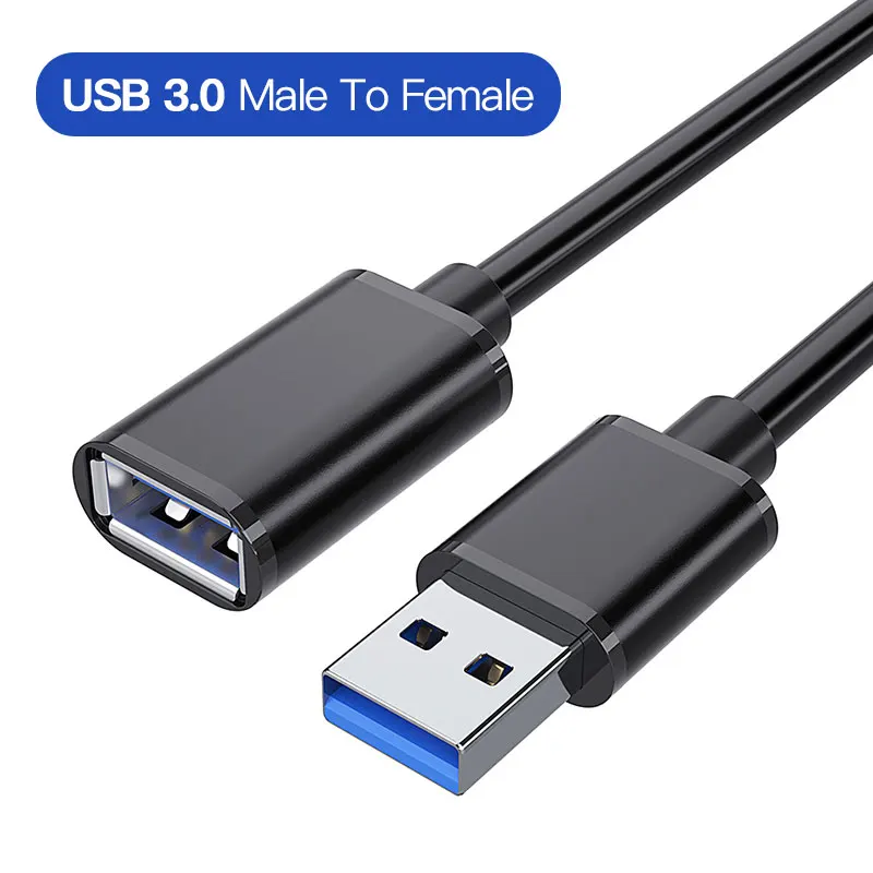 Baseus USB кабель-удлинитель типа А для мужчин и женщин удлинитель USB 3,0 кабель для Smart tv PS4 Xbox SSD 5 Гб US3.0 кабель для синхронизации данных - Цвет: USB Male To Female
