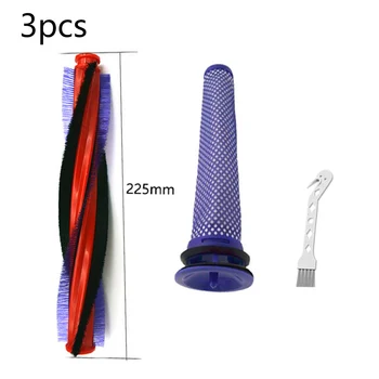 

185/225mm Roller Brush Kit Bar For Dyson V6 DC58 DC59 SV03 DC62 Vacuum Cleaner Fit For 250mm Head Brush