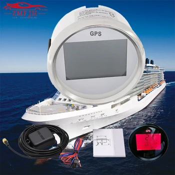 

For Car Truck Boat With Backlight 85mm 3-3/8'' Digital Speedometer Car Boat GPS Odometer 0-999 Knots kmh mph