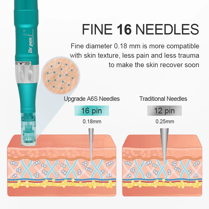 Dr pen ultima a6s elektrisk microneedling dermapen för hudvård_voghion.com