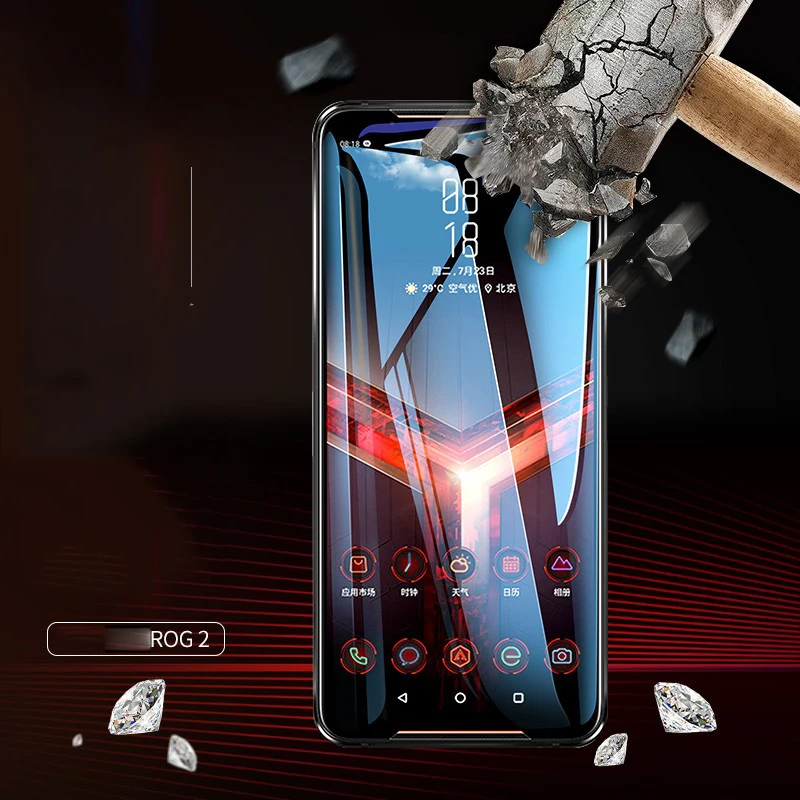 Полное покрытие для Asus ROG Phone 2 ZS660KL закаленное стекло для Asus ROG Phone2 ZS660KL II HD защита экрана прозрачная пленка