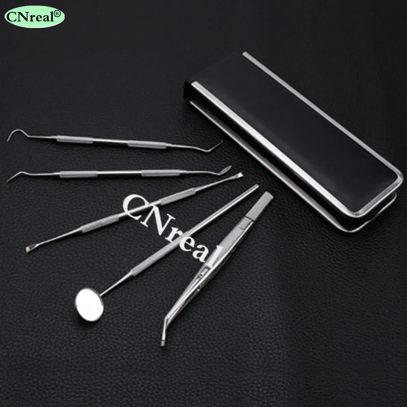 1 set Multi function Dental Kit Stainless Steel Professional Dentist Instrument with Toolkit 1