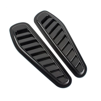 

New 2PCS Replacement Modified ABS Hood Accessories Universal Practical Stylish Bonnet Vent Cover Decorative Car Sticker External