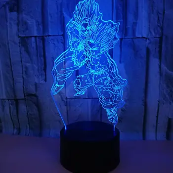 

Your Saiyan Son Goku Dragon Ball Kakarotto 3D LED Night Light Table Party Lamp Home Decor Kid Toy Christmas Gift Drop Shipping