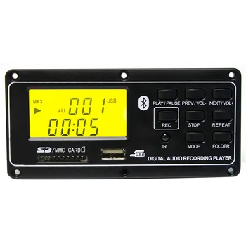 

MP3 Player FM Accessories Led Bluetooth Board Remote Control USB Aux Module Card Digital Small Audio Decoder
