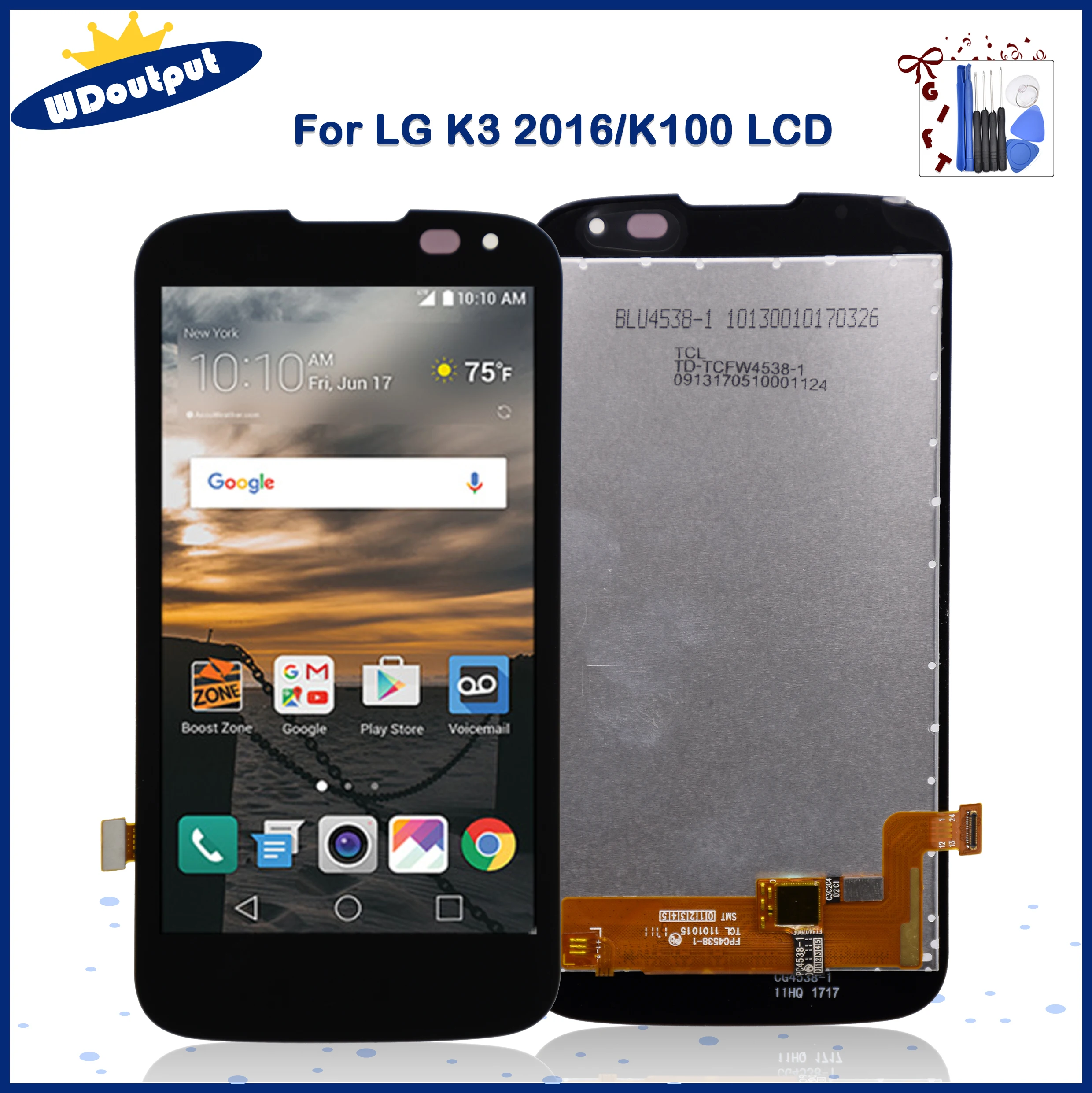 

4.5"Original For LG K3 2016 K100 LCD Display Touch Screen Digitizer Assembly Replacement For LG K100 K100ds LS450 LCD