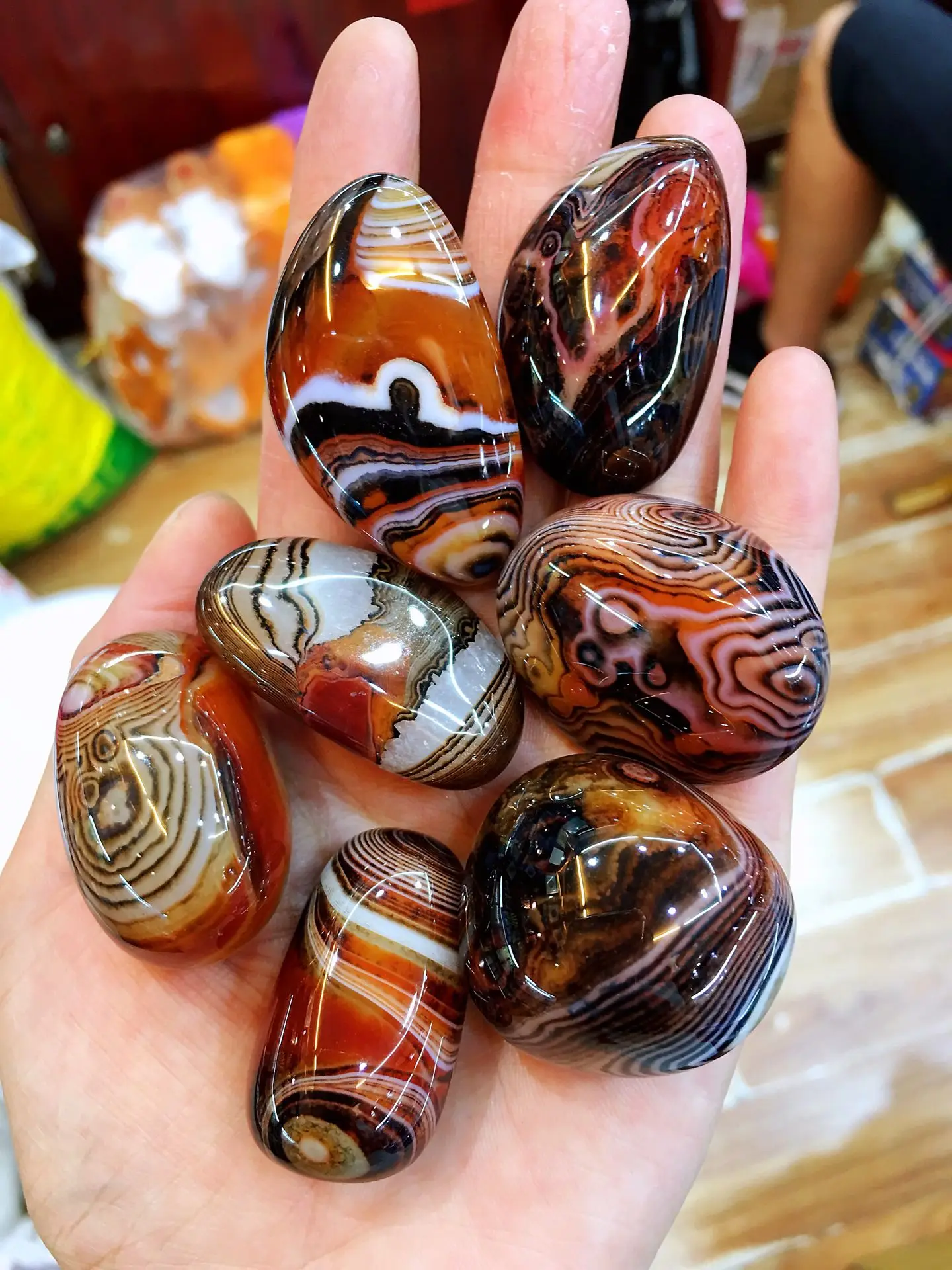 Madagascar Banded Agate Natural Stones Raw Gemstone Specimen Collection Gift Art