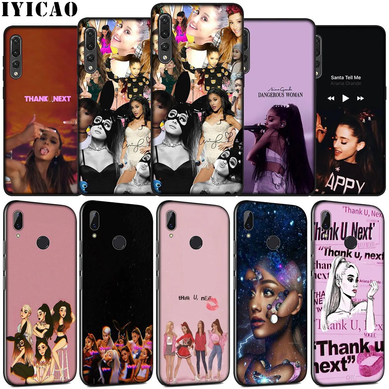 Мягкий силиконовый чехол для телефона IYICAO ariana grande Huawei P30 P20 Pro P10 P9 Lite Mini 2017 2016 P Smart Z