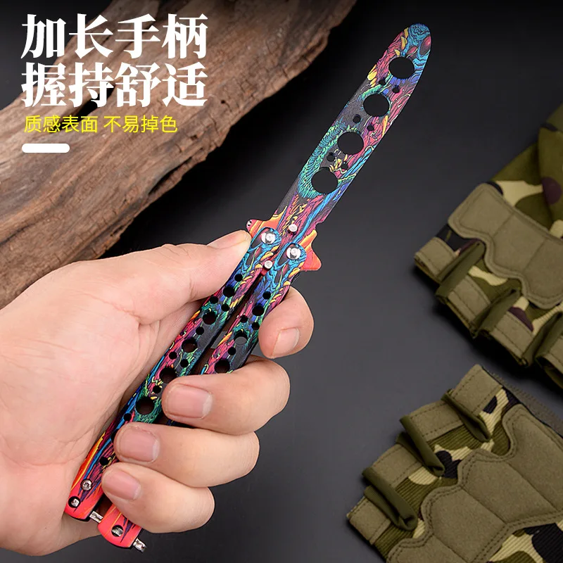 Beginner Butterfly Knife FourHole Butterfly Practice KnifeTraining