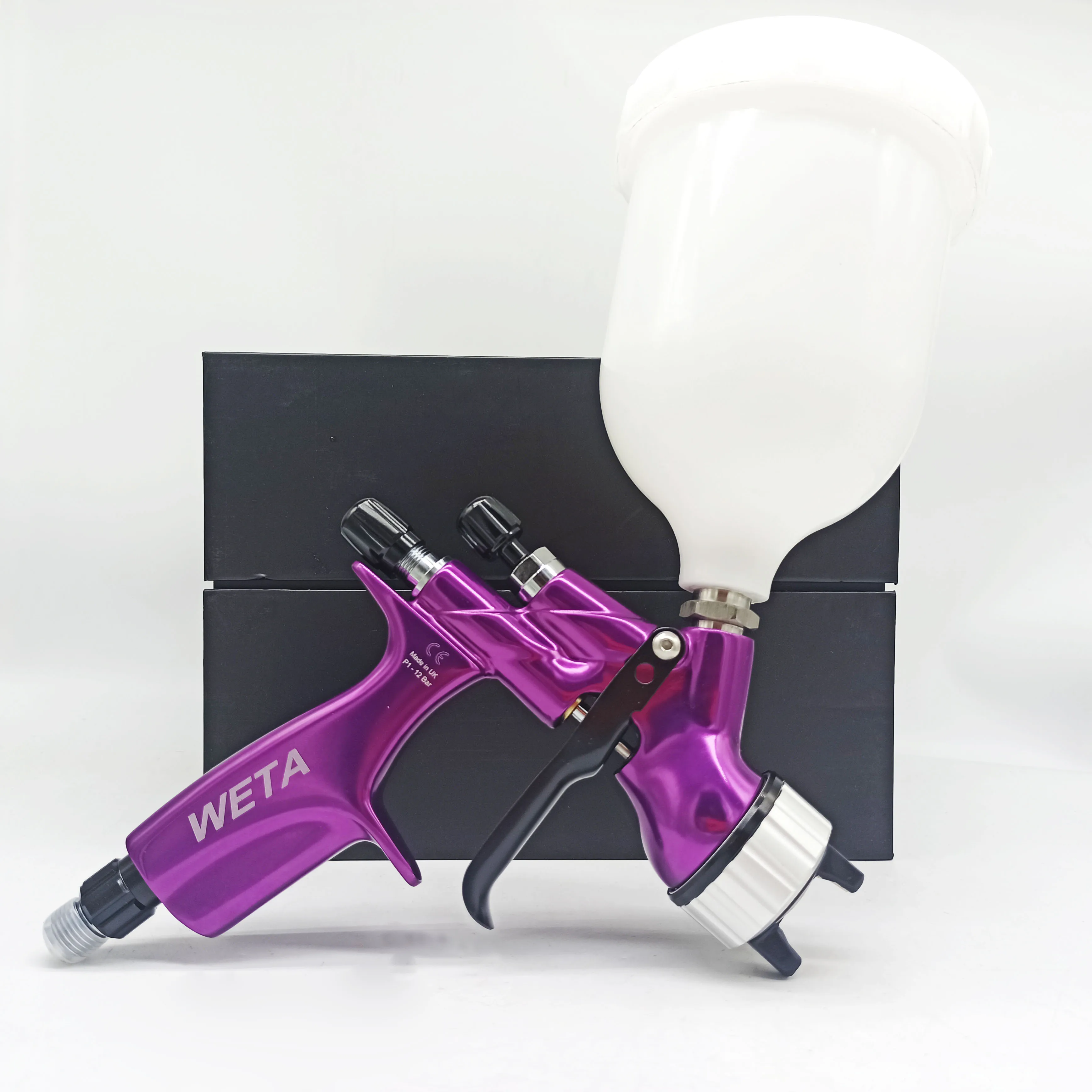 HVLP Pneumatic CV1 Spray Gun 1.3mm Stainless Steel Nozzle Paint Sprayer ...