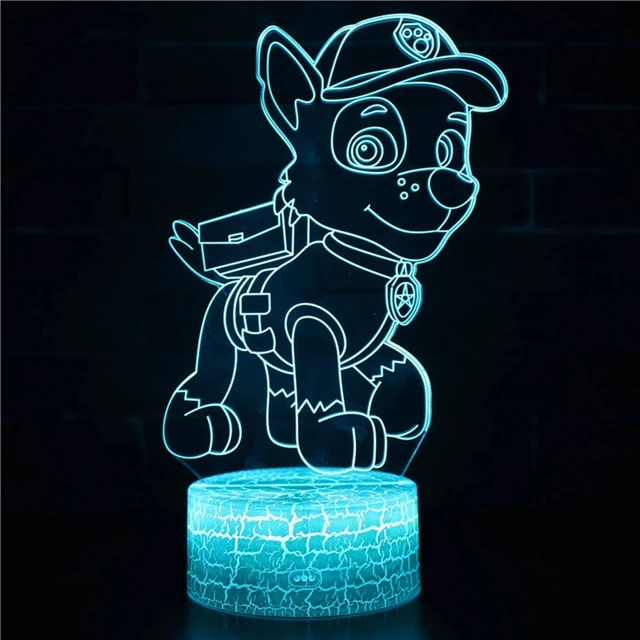 Lampe LED à l'effigie des chiens de la pat' patrouille, 14 modèles